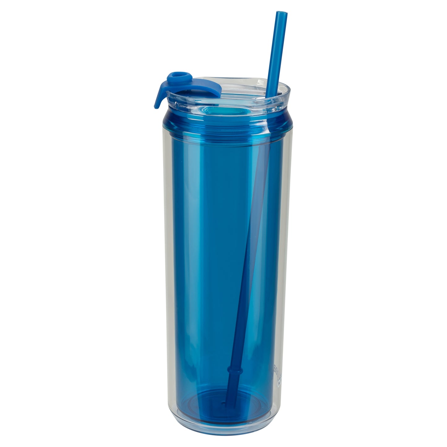 Cool Gear 3-Pack 22 oz Modern Tumbler with Reusable Straw | Dishwasher Safe, Cup Holder Friendly, Spillproof, Double-Wall Insulated Travel Tumbler | Solid Blueberry Pack