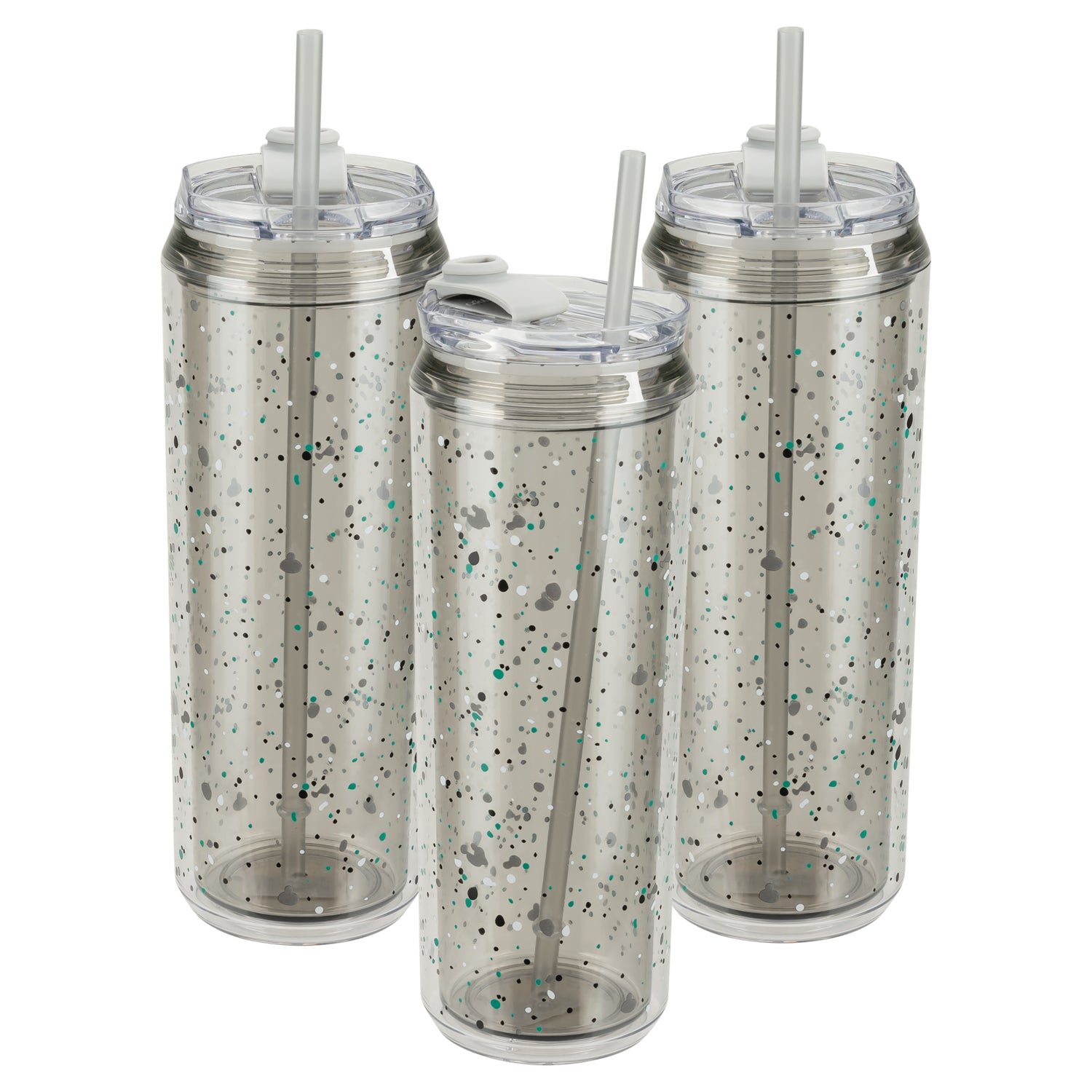 cool gear cups COOL GEAR 3-Pack 22 oz Modern Tumbler with Reusable Straw