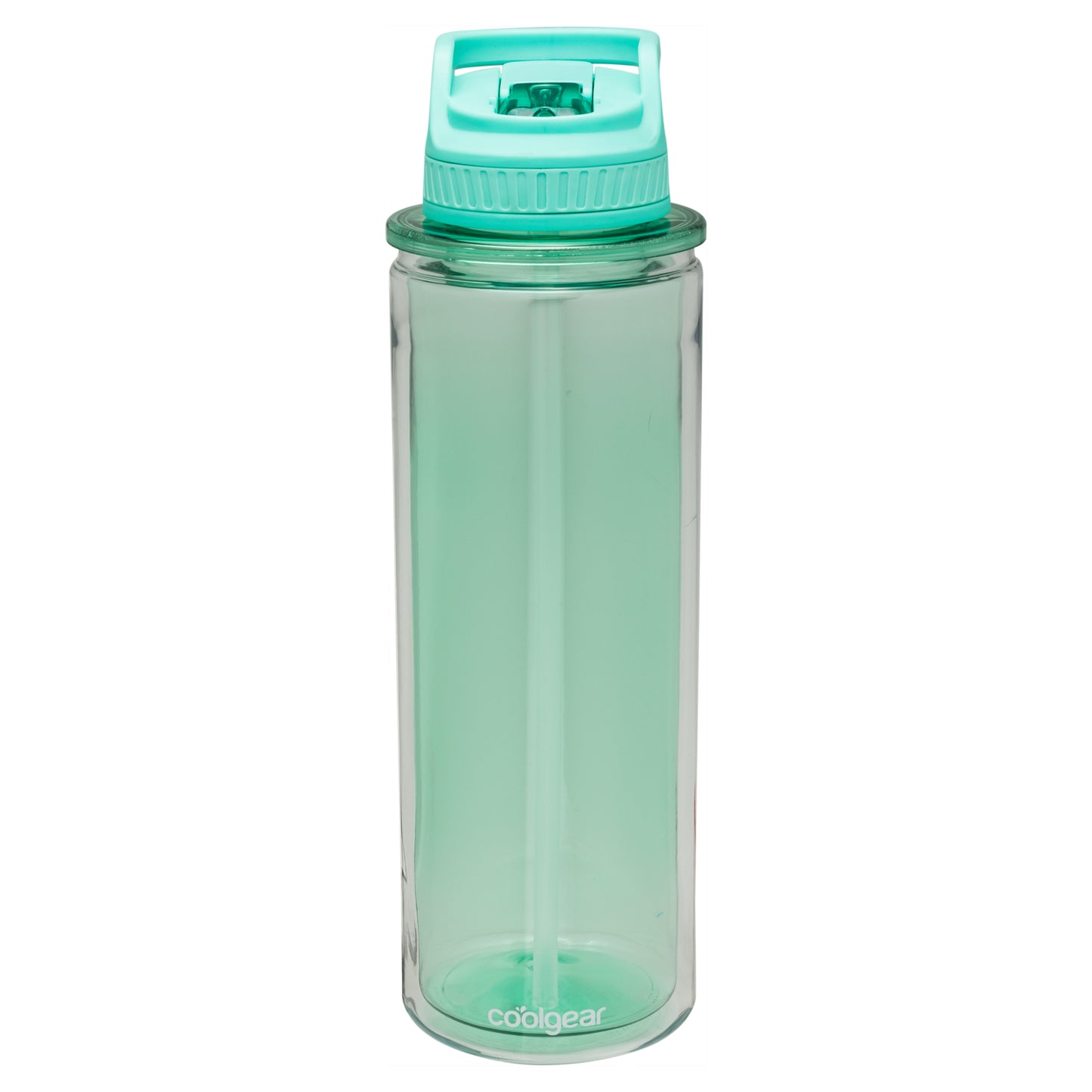 COOL GEAR 3-Pack 32 oz Essence Sipper Water Bottle with Wide Mouth & Flip Up Design | Double-Wall Insulation and Carry Loop For Easy On-The-Go Use - Green Tea Pack