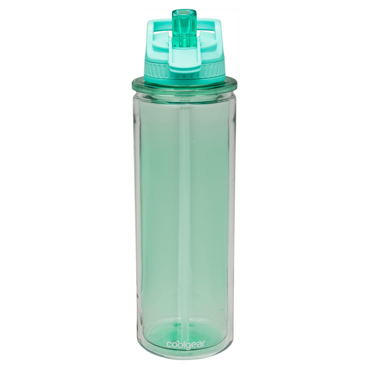 COOL GEAR 3-Pack 32 oz Essence Sipper Water Bottle with Wide Mouth & Flip Up Design | Double-Wall Insulation and Carry Loop For Easy On-The-Go Use - Green Tea Pack