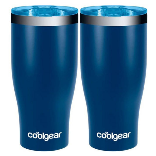 Cool Gear 2-Pack 20 Ounce Curve Tumbler | Stainless Steel Double Wall  Vacuum Sealed Water Bottle with Slider Lid