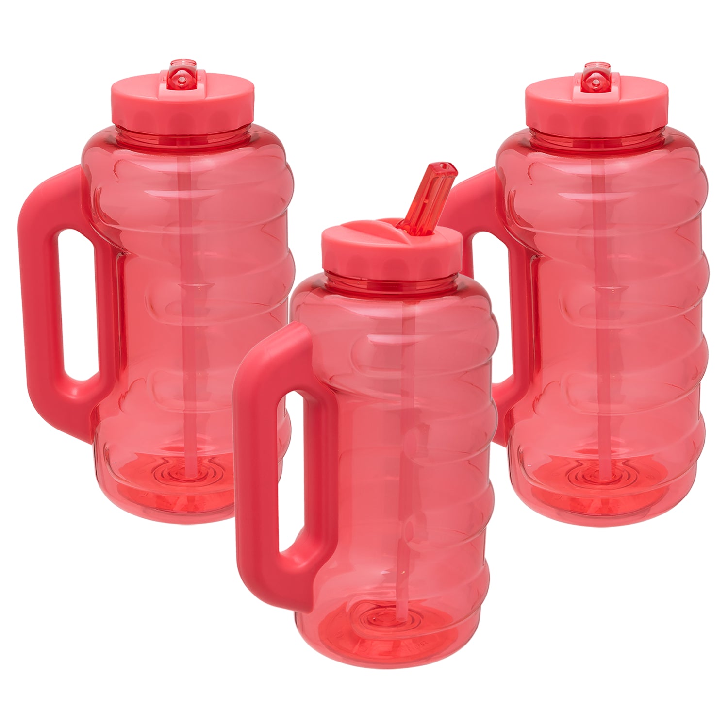 New! Cool Gear- 80oz- EZ Freeze Water Bottle with Handle Ice Pack / color  pink
