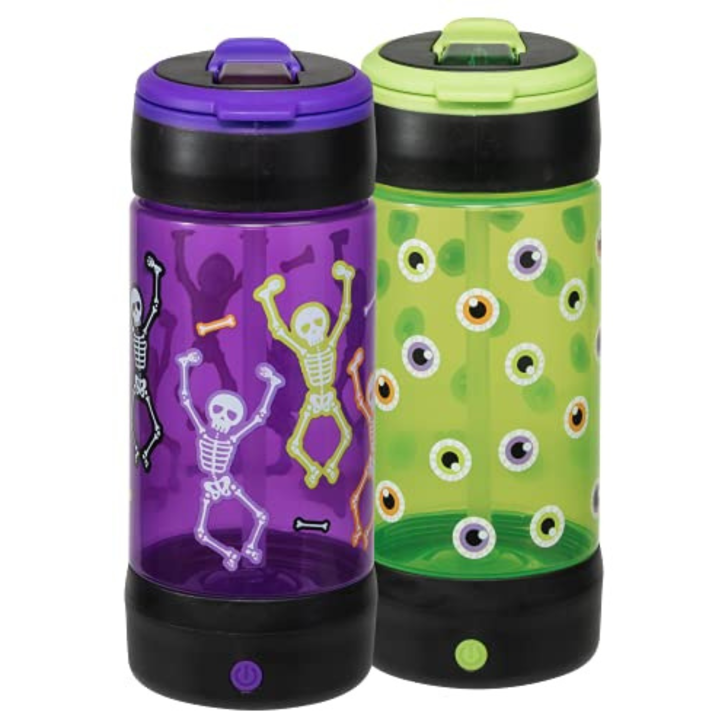 Cool Gear 2-Pack 16 oz Pop Lights Water Bottles | Light Up & Designed  Travel Cup for Kids, Outdoors, Gifts - Sunglasses/ Seek Magic