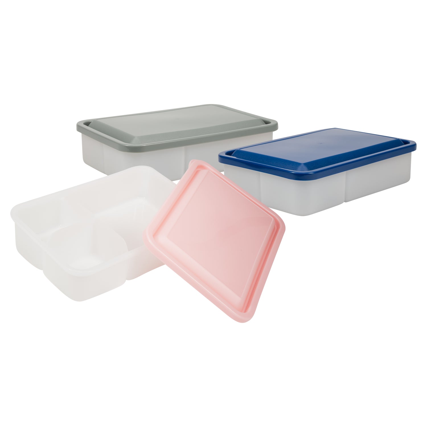Gear School, 3-Pack Lunch Work, Easy Cool Boxes Lunch Kits Bento | For