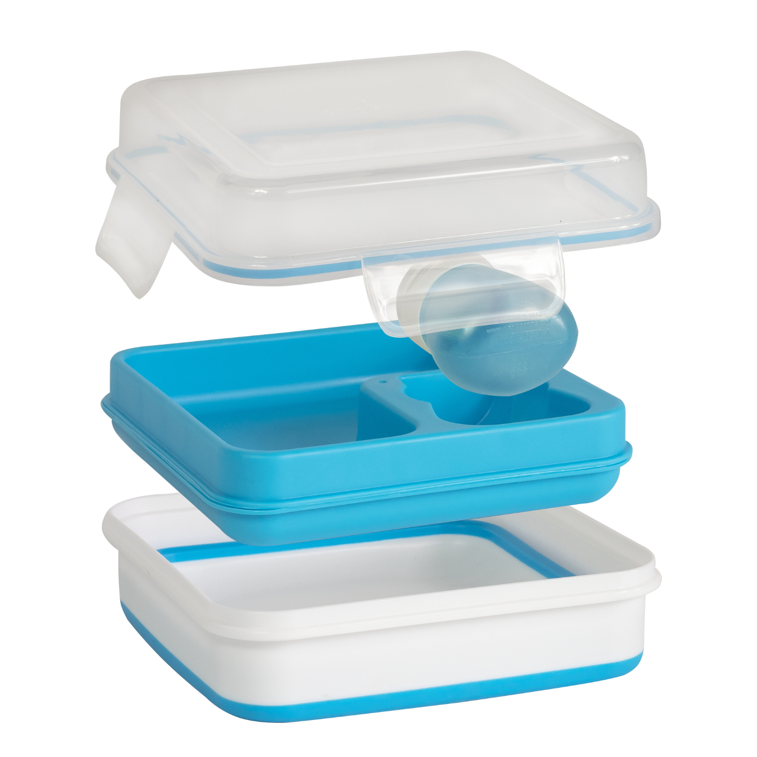 dressing container COOL GEAR 2-Pack Large Expandable To-Go Salad Kit Lunch Containers