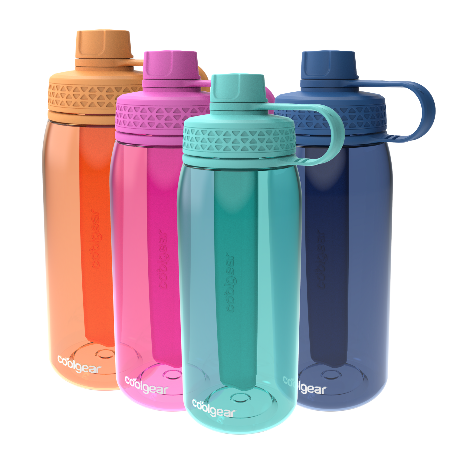 Cool Gear 4-Pack 32 oz System Chugger Bottle with Freezer Stick