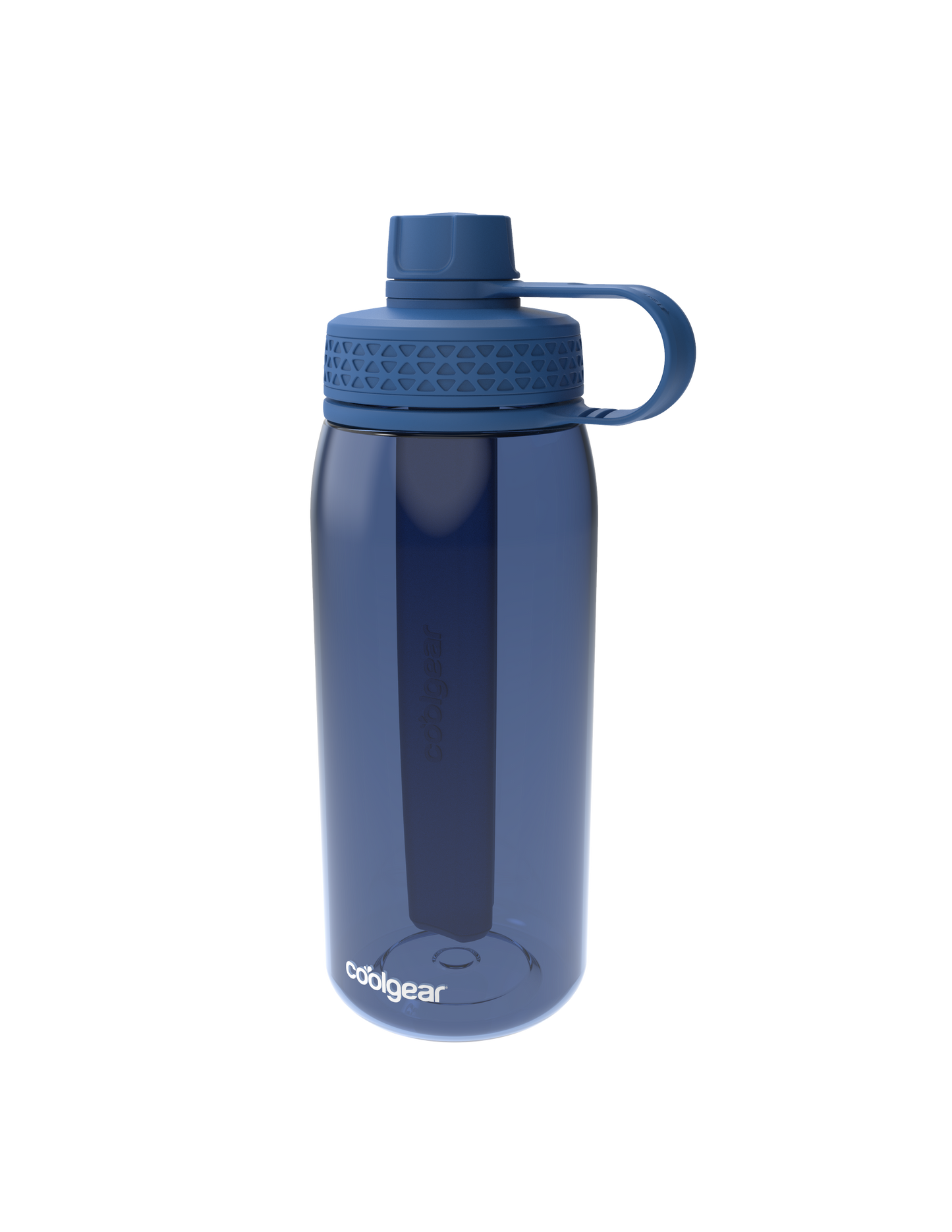 Cool Gear 4-Pack 32 oz System Chugger Bottle with Freezer Stick | Large Capacity Water Bottle Keeps Drinks Cold for Gym, Outdoors, Travel,