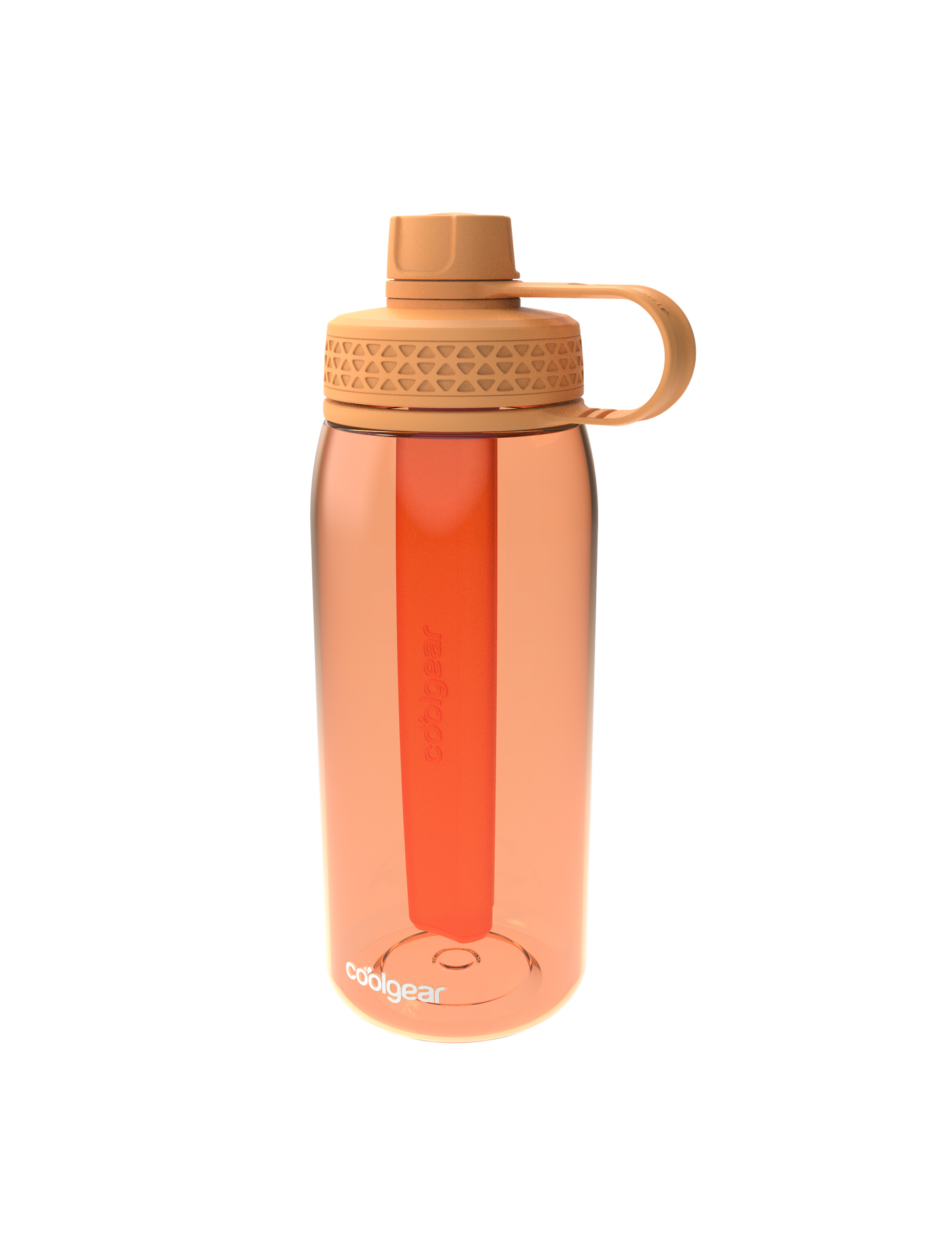 Cool Gear 4-Pack 32 oz System Chugger Bottle with Freezer Stick | Large Capacity Water Bottle Keeps Drinks Cold for Gym, Outdoors, Travel,