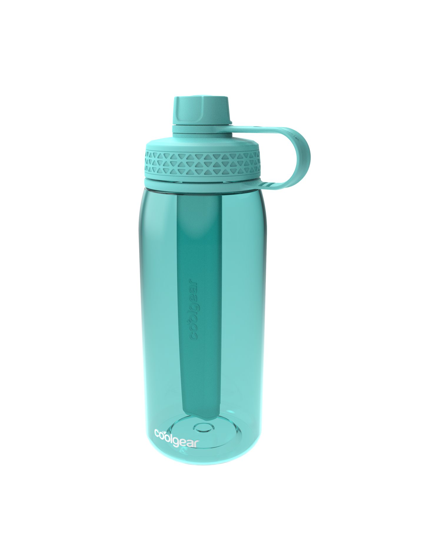 Cool Gear 4-Pack 32 oz System Chugger Bottle with Freezer Stick | Large Capacity Water Bottle Keeps Drinks Cold for Gym, Outdoors, Travel,