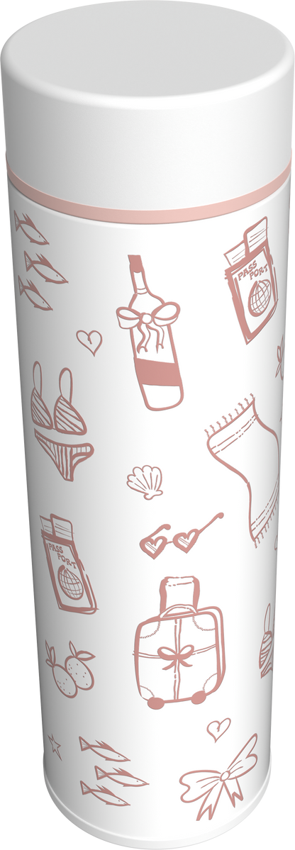 COOL GEAR 11oz Madison Stainless Steel Water Bottle, Reusable Bottle with Screw Top Lid, Compact Travel Bottle, BPA-Free, Stylish Everyday Drinkware