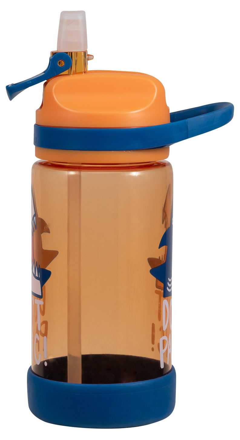 Cool Gear Kid's Pier Leakproof Sipper Water Bottle, Finger Loop on Cap for Easy Carrying, 16 Ounce, 2 Packs