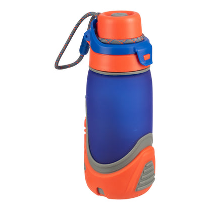 Cool Gear 2-Pack 16 oz Treadz Plastic Water Bottle With Carrying Loop and Locking Chugger Spout | Leakproof, Dishwasher Safe, Shatter Resistant BPA-Free Water Bottle for Home, School, Gym