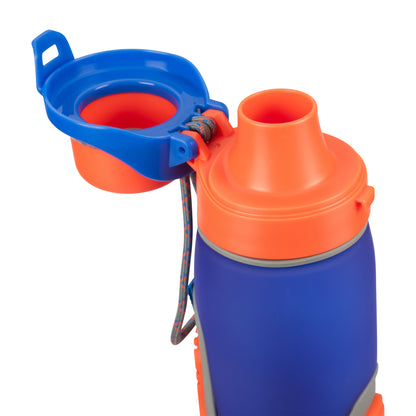 Cool Gear 2-Pack 16 oz Treadz Plastic Water Bottle With Carrying Loop and Locking Chugger Spout | Leakproof, Dishwasher Safe, Shatter Resistant BPA-Free Water Bottle for Home, School, Gym