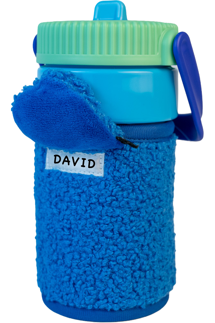 COOL GEAR 16oz GO GRIP Bottle with Plushie Sleeve, Reusable Water Bottle with Straw, BPA-Free, Removable Plush Sleeve - DINO/SHARK/UNICORN