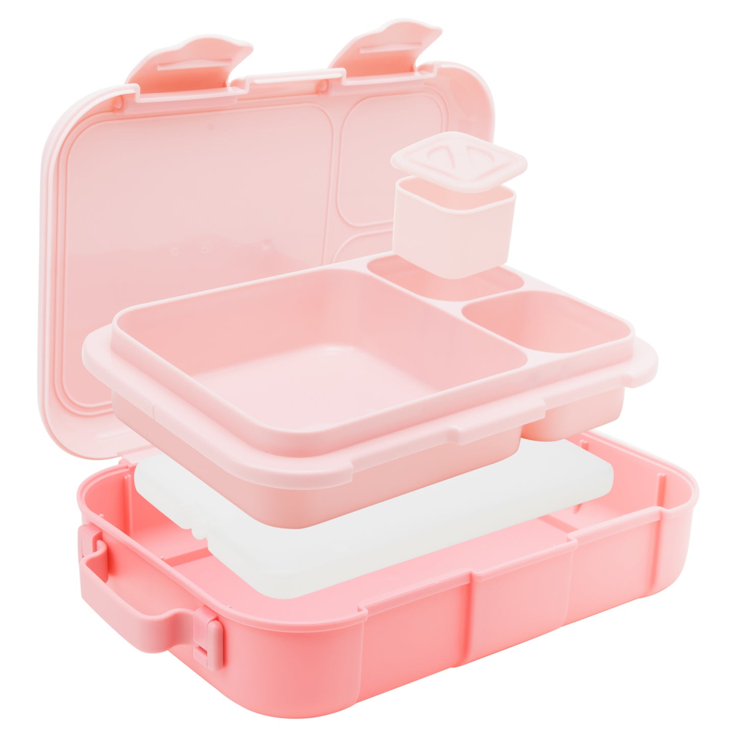 Cool Gear 2-Pack Bento Box With Freezer Pack | Removable Ice Pack To Keep Lunch, Snacks, Salad & More Cold | 3 Compartments with Lids Keeps Food Safe