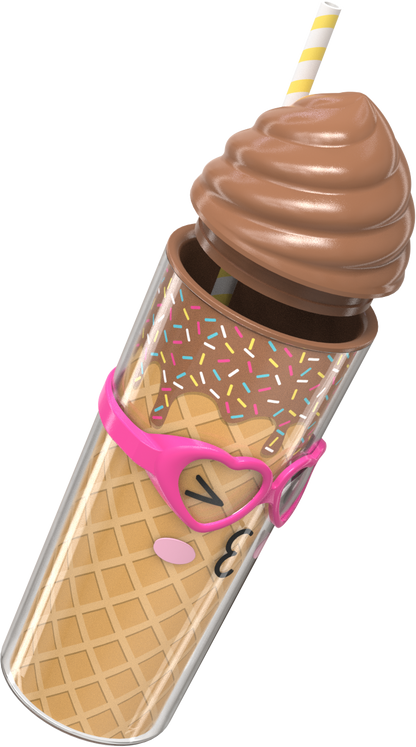 COOL GEAR Shady Sweets Tumbler with Pressure Fit Lid and Straw Included, 20 Ounce