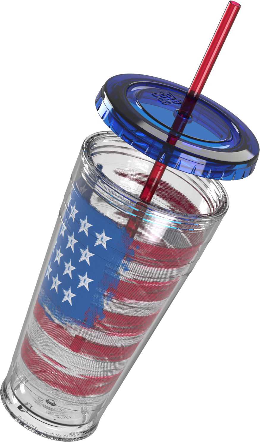 COOL GEAR 24oz Chiller 3-Pack - Patriotic | Double Wall Insulated Top Shelf Dishwasher Safe BPA-Free | Not for Hot Liquids Handle with Care | Perfect for Summer BBQs and Celebrations