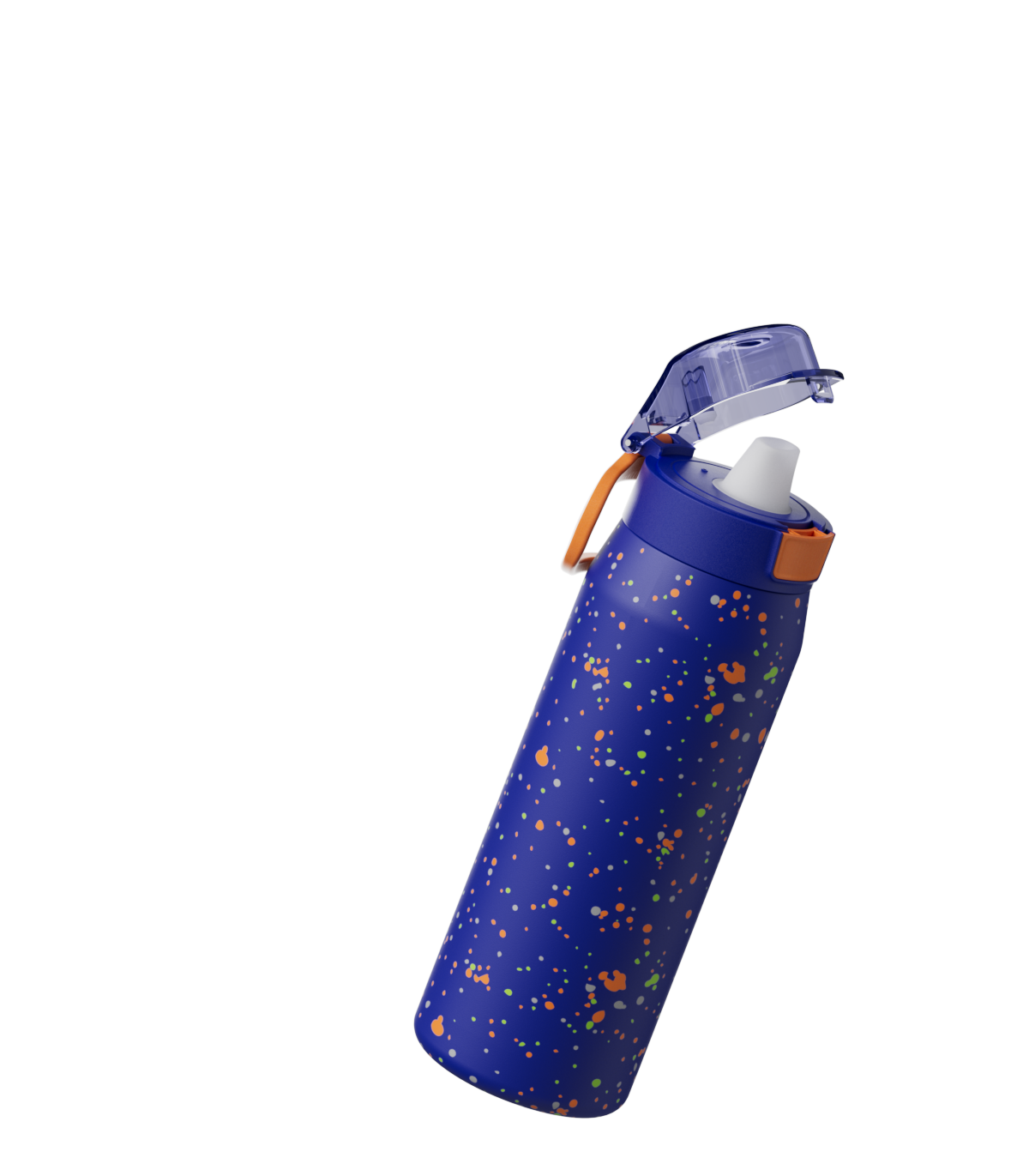 COOL GEAR Strive Stainless Steel Water Bottle, 24 oz Reusable Bottle with Handle, 2 Pack, BPA Free for Cold Beverages