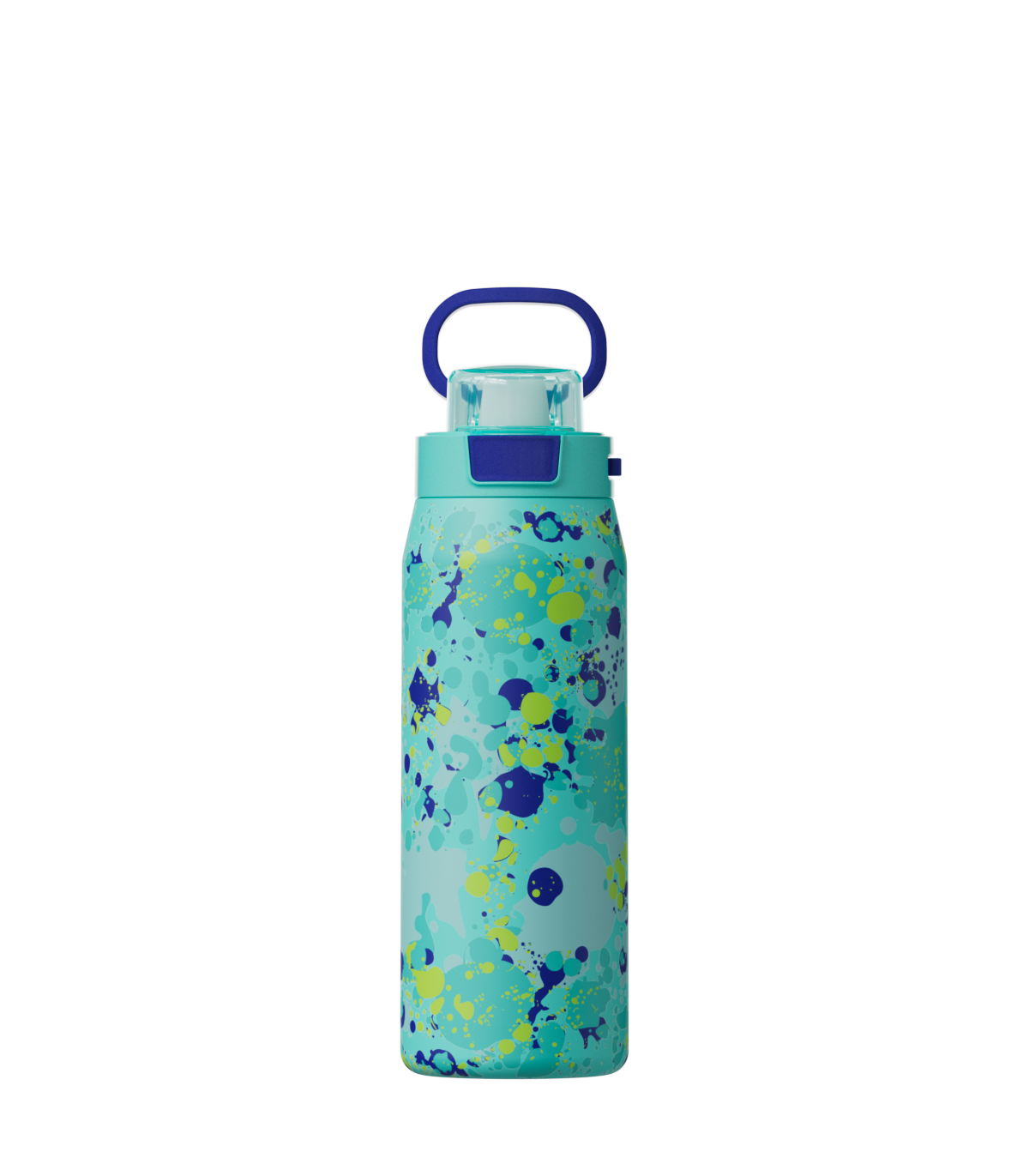 COOL GEAR Strive Stainless Steel Water Bottle, 24 oz Reusable Bottle with Handle, 2 Pack, BPA Free for Cold Beverages