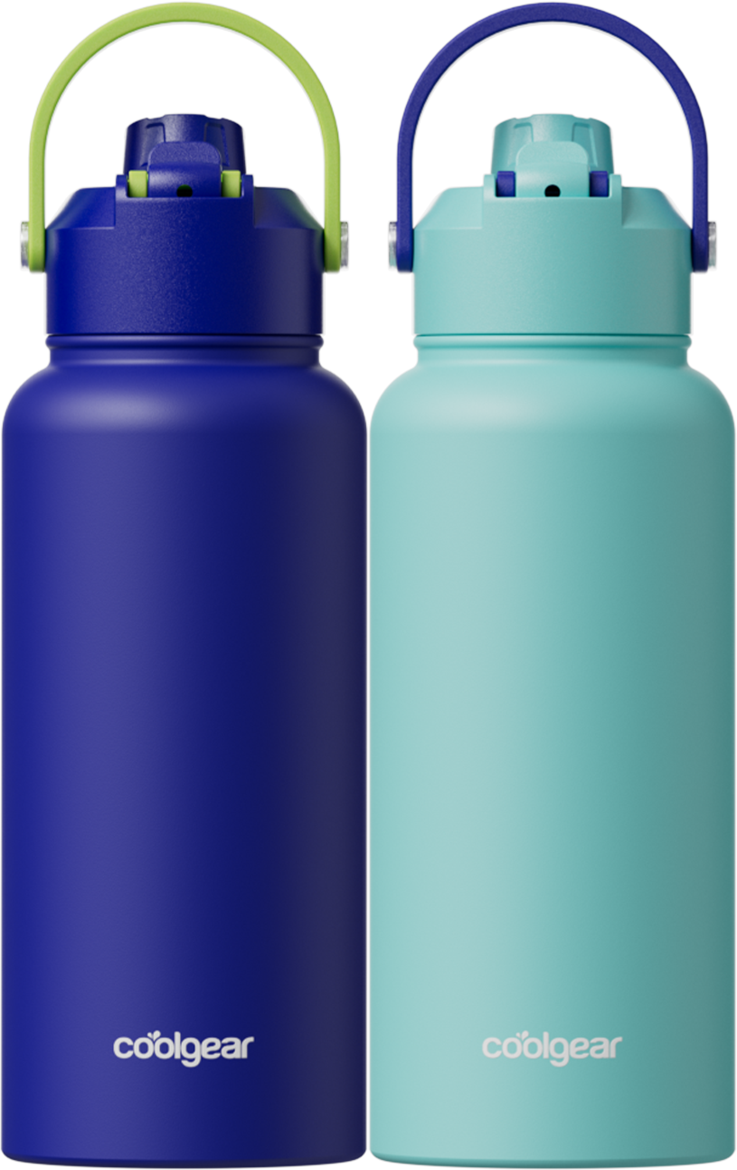 COOL GEAR 2-Pack 32 oz Journey Stainless Steel Water Bottle, Reusable – Cool Gear