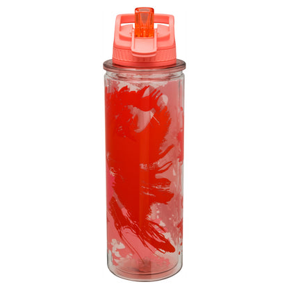 Large Transparent Flip-Top Water Bottle