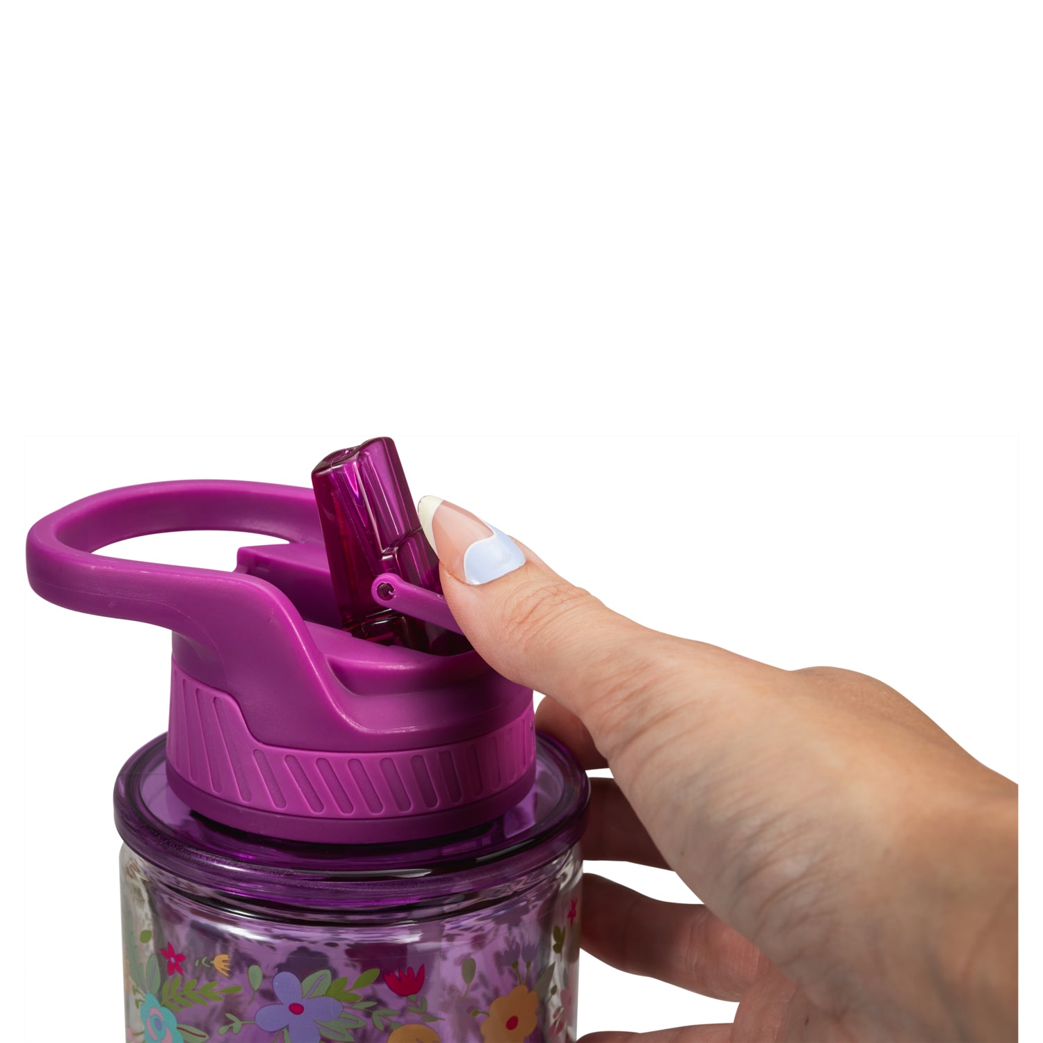 COOL GEAR 2-Pack 20 oz Essence Chugger Water Bottle with Wide Mouth & Flip  Cap Design - Unicorn/Leaves