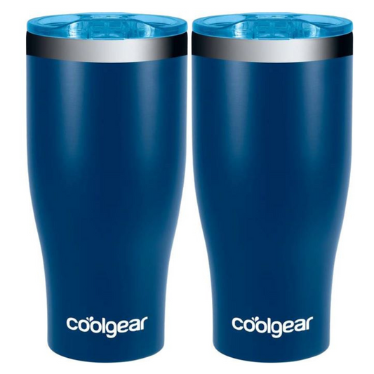 Cool Gear 3-Pack Modern Tumbler with Reusable Straw