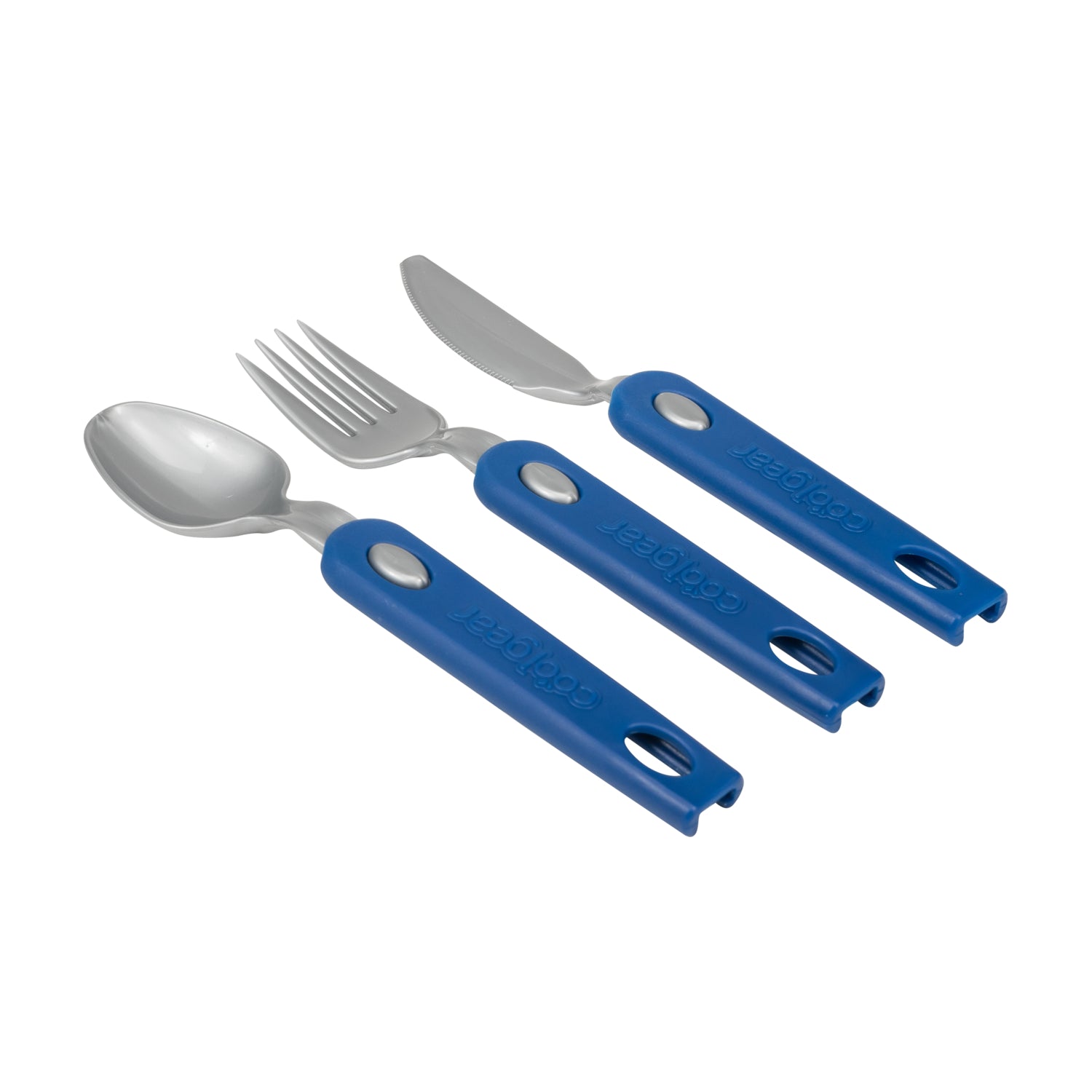 ArderLive 3 PCS Outdoor Flatware Set with Case, Fork Spoon Knife/Travel Set  for Travel, Lunch Box and Camping, Christmas gifts Beige