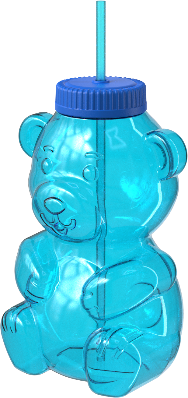 COOL GEAR 64 oz Yummy Bear Water Bottle, Reusable Bottle with Straw Li – Cool Gear