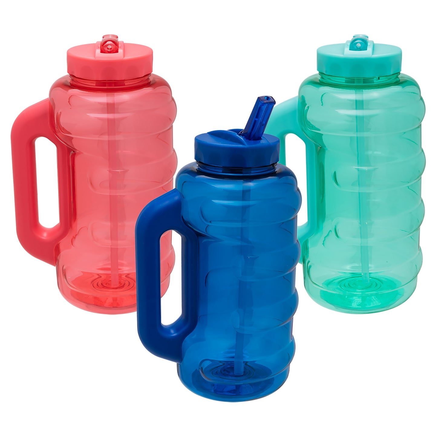 Cool Gear 3-Pack BEAST 64 oz Jug with Handle | Large Capacity Water bottle  for Athletes, Fitness, Gym, & Outdoor Sports | Wide mouth, Leak proof 