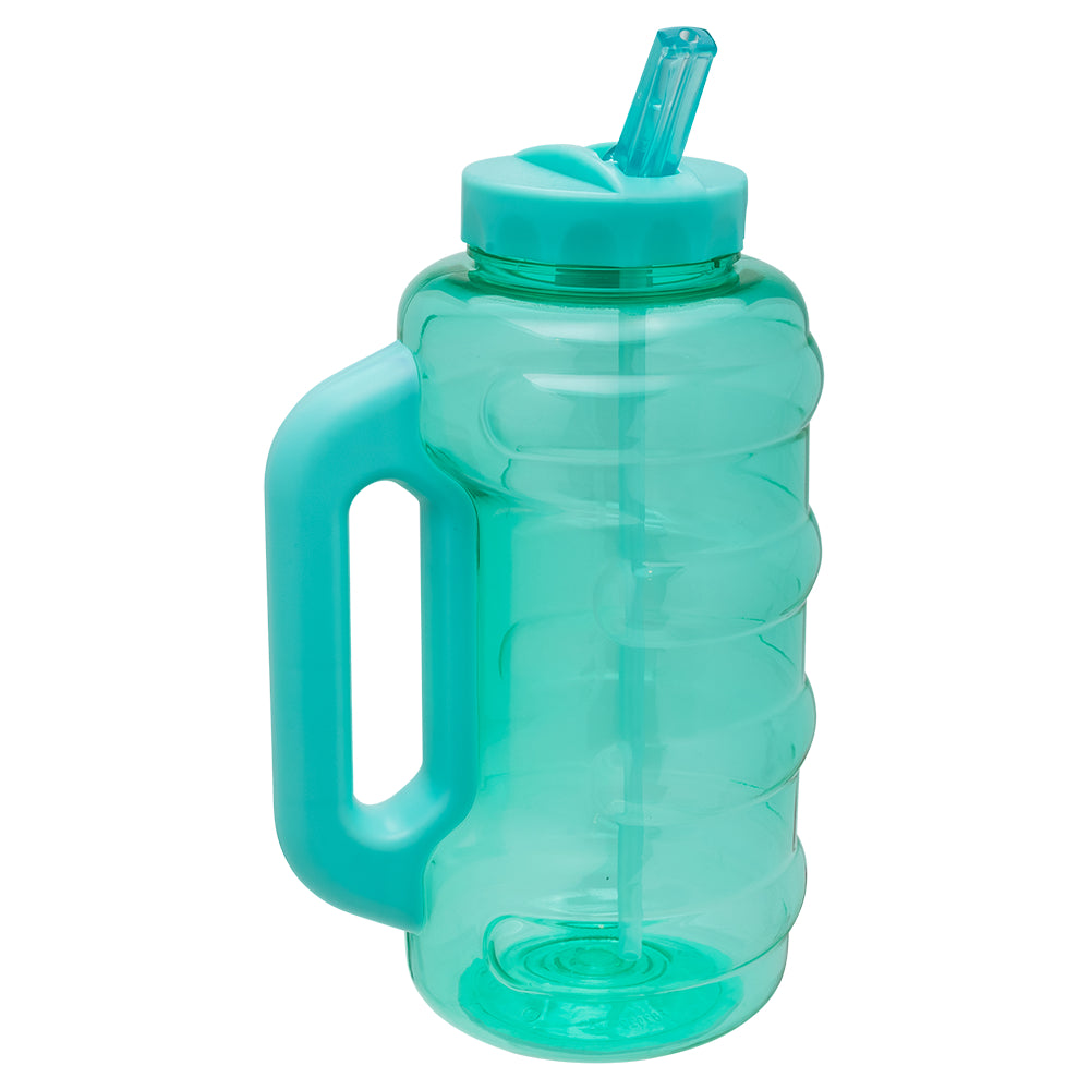 Cool Gear 3-Pack BEAST 64 oz Jug with Handle | Large Capacity Water bottle for Athletes, Fitness, Gym, & Outdoor Sports | Wide mouth, Leak proof - Green Tea Pack