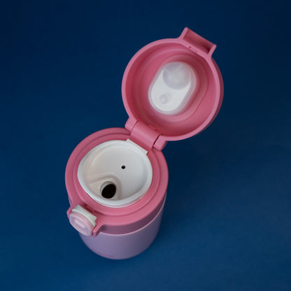 COOL GEAR Purse Bottle 8oz Stainless Steel Water Bottle 2 Pack, Compact Mini Bottle with Flip Top Lid, BPA-Free, Leak-Resistant, Small Water Bottle for Purse, Travel, On-the-Go