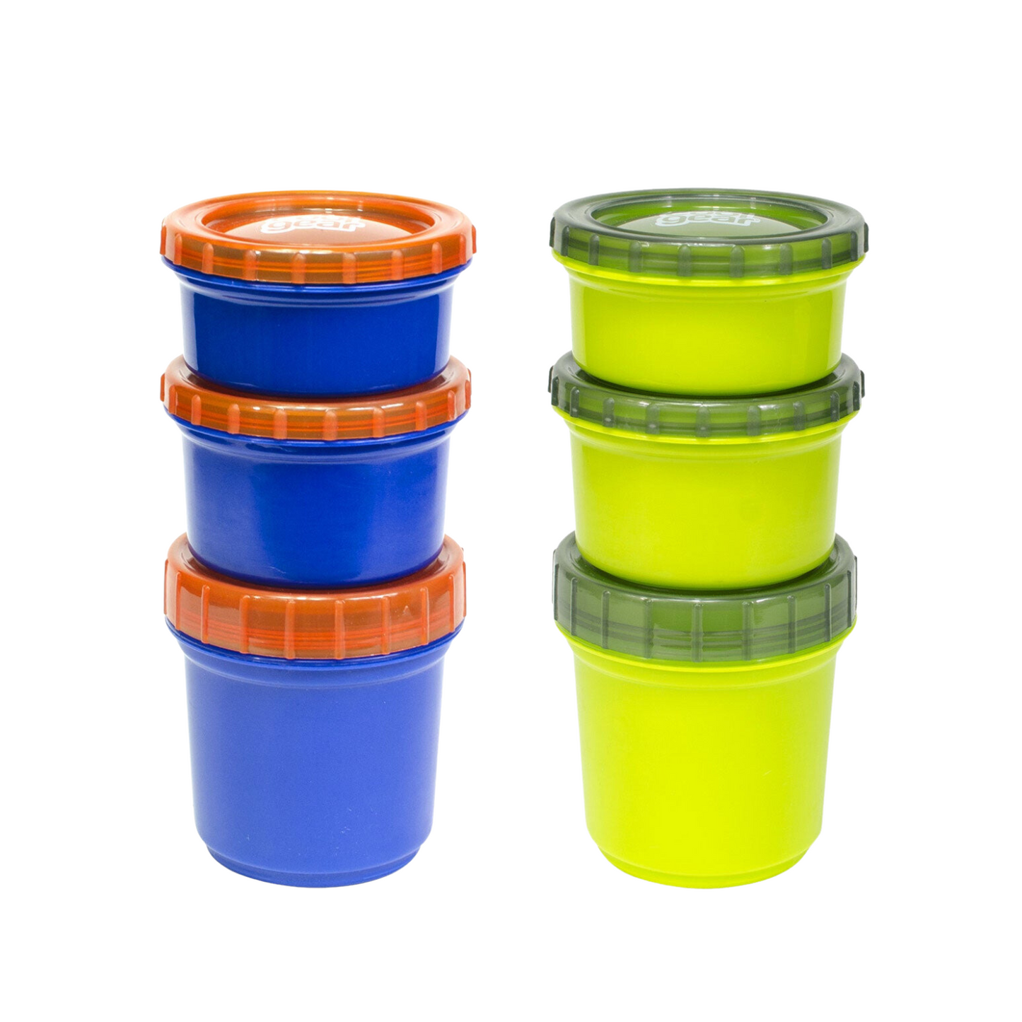 Re-Play Made in USA Snack Stack - 2 Pack Stackable Snack Containers for  Kids with Clear Travel Lid and Handle - Microwave, Dishwasher and Freezer  Safe