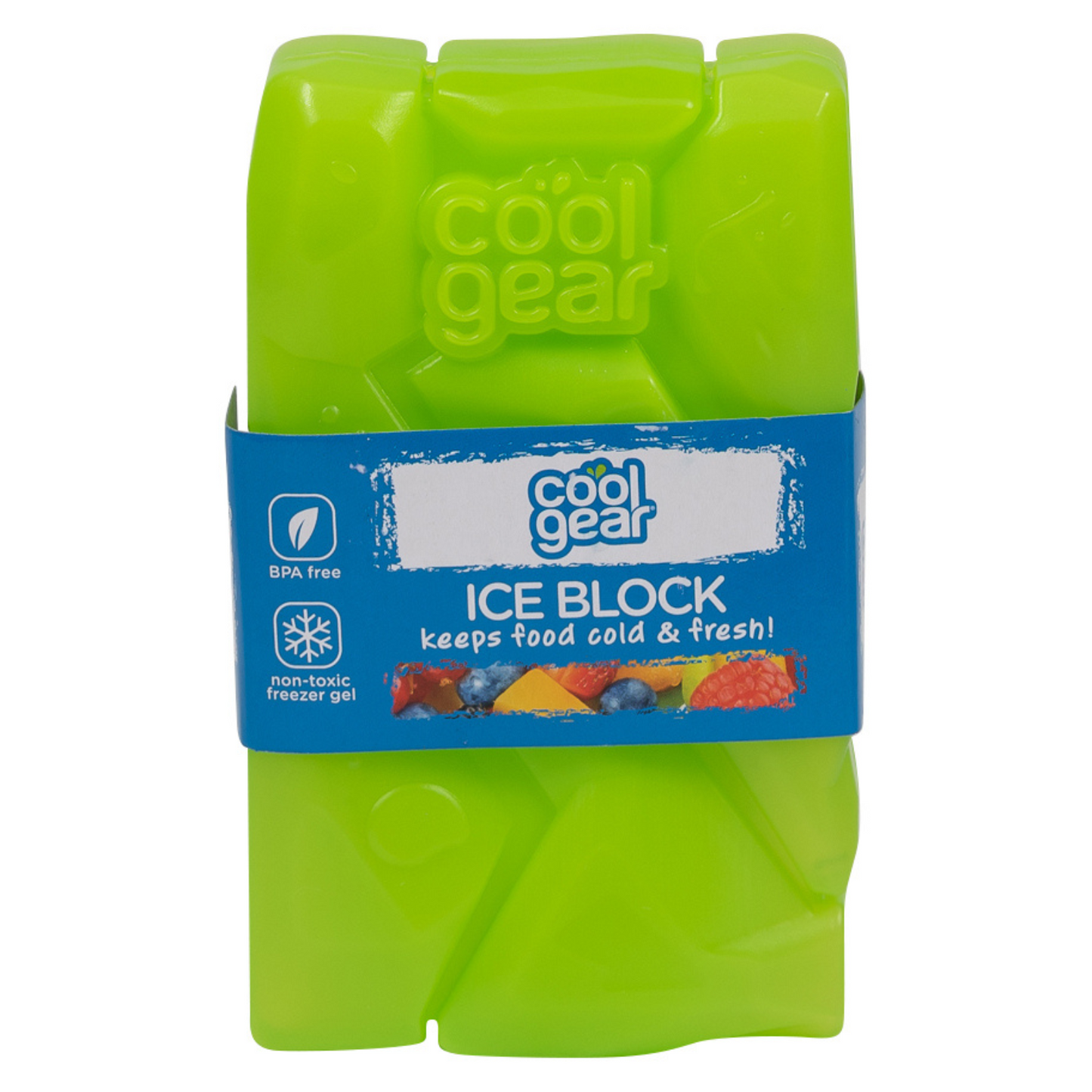 Cool Gear 4-Pack Fat Ice Pack | Reusable Ice Blocks for Lunch Box, Coolers, & More | BPA Free with Non-Toxic Freezer Gel | Keeps Food Cold & Fresh