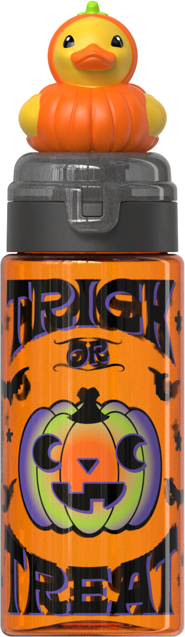 COOL GEAR Pop Topper Tumbler with Straw, Mix-and-Match Character Topper, BPA Free Reusable Cup