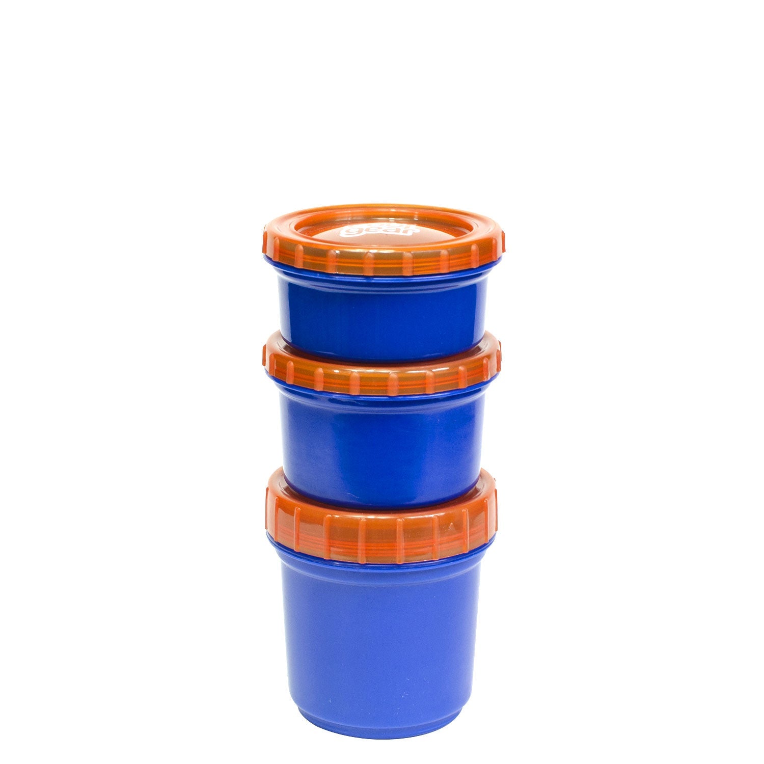 Cool Gear 2-Pack Kids Stackable Snack Snap Containers with Freezer Gel