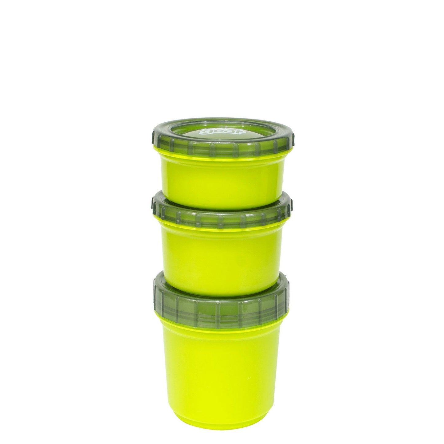 Cool Gear 2-Pack Kids Stackable Snack Snap Containers with Freezer Gel | 3 Reusable Food Containers With Twist Off Lids | Double Insulated with Freezer Gel To Keep Food Cold - Blue/Yellow