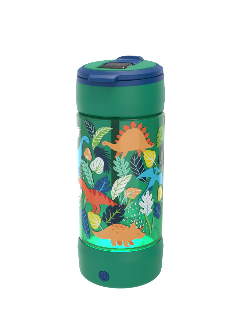 COOL GEAR 2-Pack 16 oz Pop Lights Water Bottles | Light Up & Designed  Travel Cup for Kids, Outdoors, Gifts - Sunglasses/Seek Magic