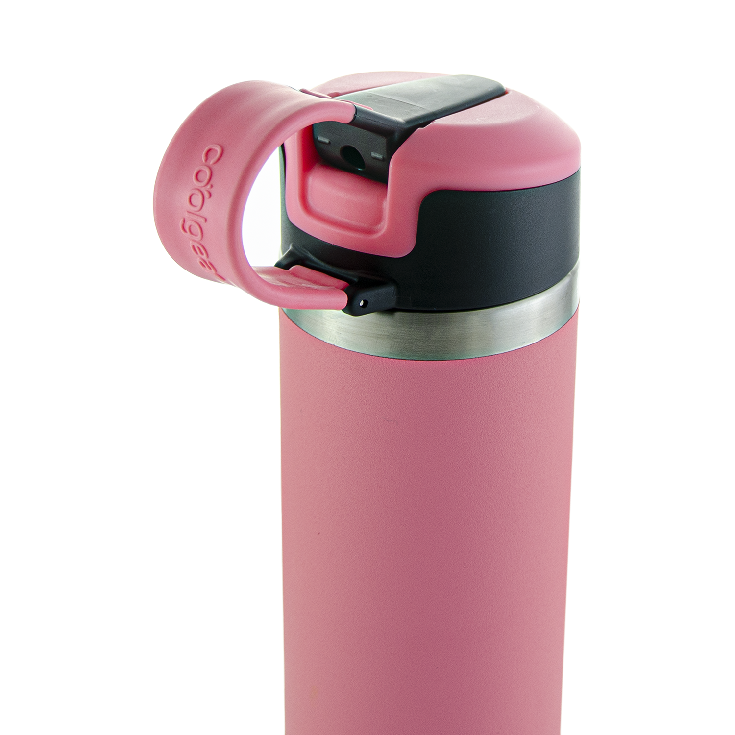 22oz Pink Flip Straw Reusable Water Bottle BpA Free