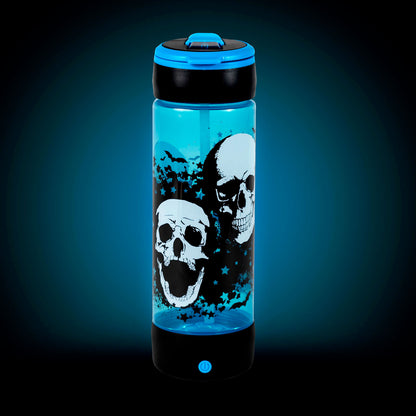 Pop Lights 24oz LIGHT UP SKULLS Halloween Water Bottle: By Cool Gear
