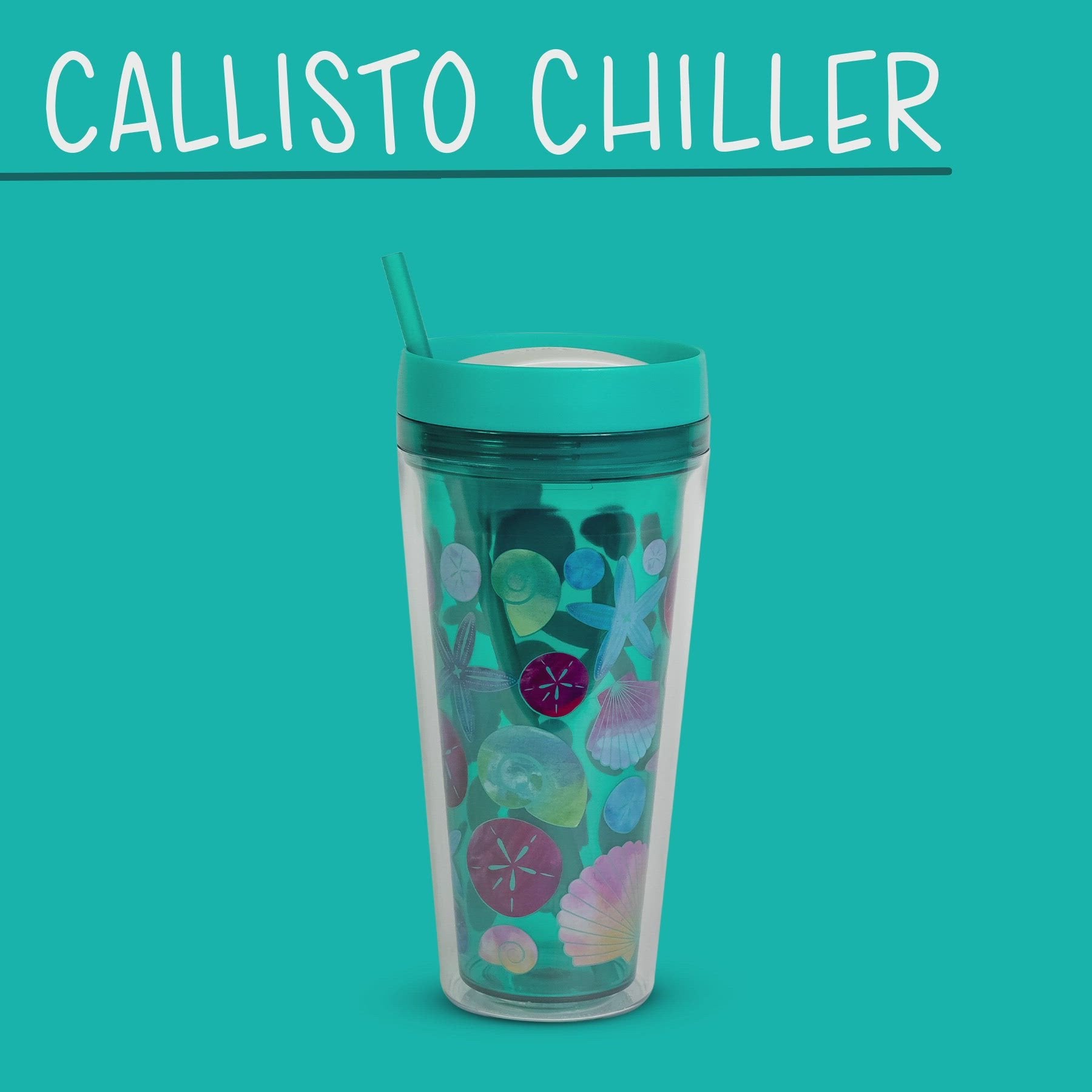 24 Oz Callisto Printed Chiller, Double-Wall Tumbler